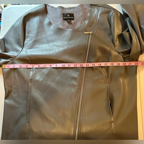 Worthington Faux Leather Jacket size XL - Picture 7 of 8